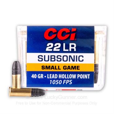 CCI BALAS CAL.22 SUBSONICAS